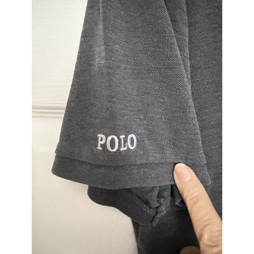 Polo‎ Ralph Lauren Classic Fit Polo Shirt Mens Large Charcoal Gray Cotton Pony